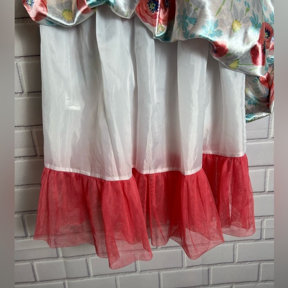 DOLLIE ME Floral Sleeveless Dress with Red Poppies/size 6 - Picture 6 of 12